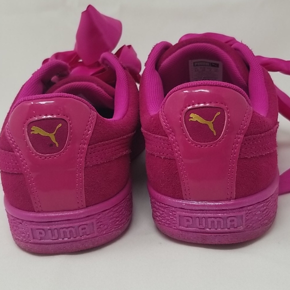 PUMA Magenta Suede Sneakers - Picture 4 of 5